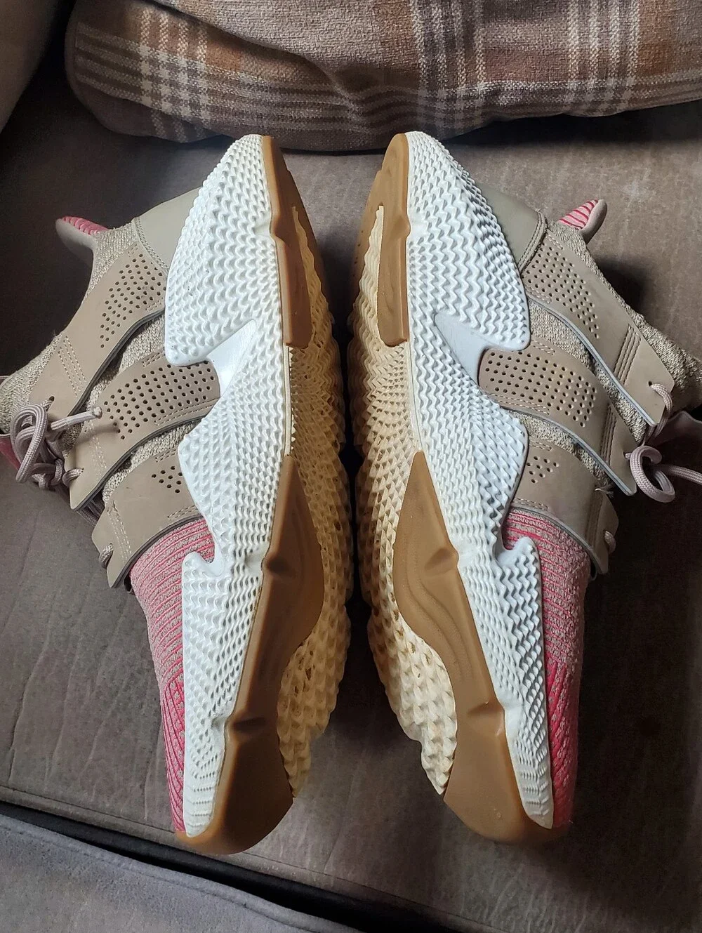 adidas Prophere Trace 2018 In Khaki And Chalk Pink Mens Size 13